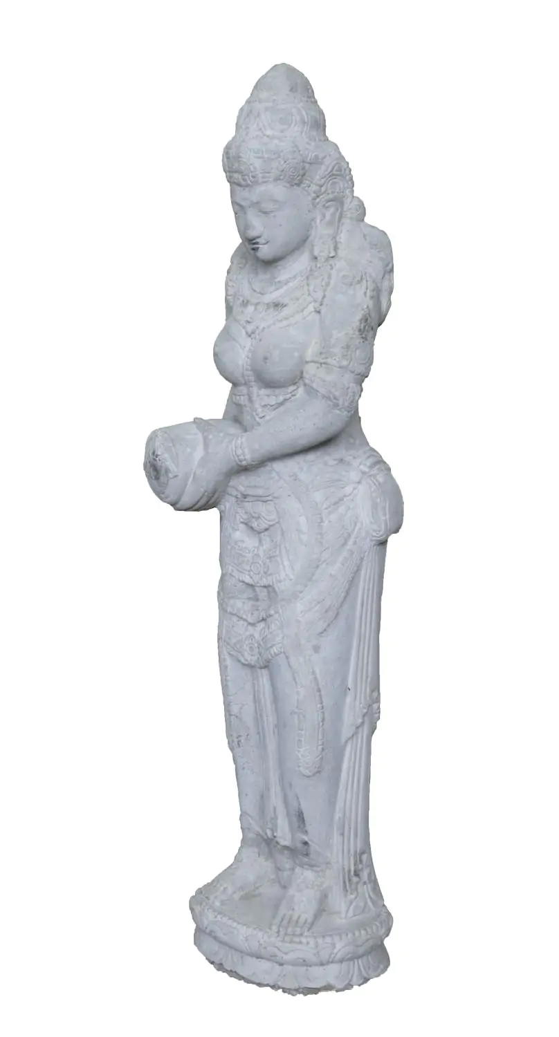  Product image 3 of the product “Standing Dewi Sri, cast stone, 123cm height, Natural ”